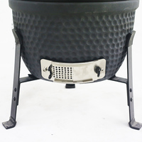 Grill Kamado en céramique OEM/ODM de 13 pouces, mini barbecue au charbon de bois, fumoir portable pour le camping, le jardin, four à pizza en forme d'œuf