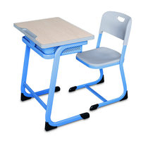 Ensemble de bureaux et chaises réglables en hauteur pour élèves du primaire et du secondaire, directement de l'usine, idéal pour la formation et les tutorat