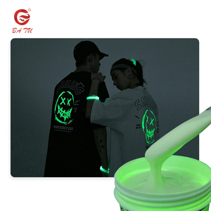 Impression d'écran lueur dans les encres foncées avec un effet de luminosité plus agréable pour l'impression de vêtements couleur vive dans l'obscurité avec une grande solidité - Product Image 1