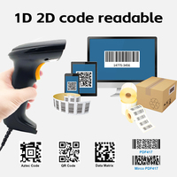 Lecteur de codes-barres portable filaire JR 710D Hot QR, scanner de codes 2D, scanner de codes 1D et 2D résistant aux chutes, scanner de codes QR