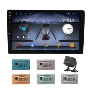 Fábrica OEM Universal Android Car Player Touch Screen Estéreo 2 Din Carro Dvd Player USB BT WIFI 9 Polegada Carplay Car Radio Android