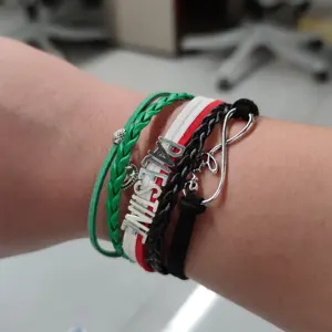 Nuoxin Wholesale Free Palestine Flag Products Drapeau Carte Palastine Bracelet Promotion