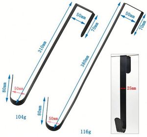 YIWANG Wholesale <b>s</b> Shaped Ornament <b>Hooks</b> Black Christmas Wreath Hanger Single <b>Hooks</b> - Product Image 3