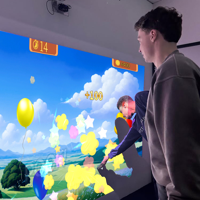 3D Augmented Reality Interactive Projection Game Finger Touch Wall Play for All Ages School & Shopping Mall Use 30-300inch