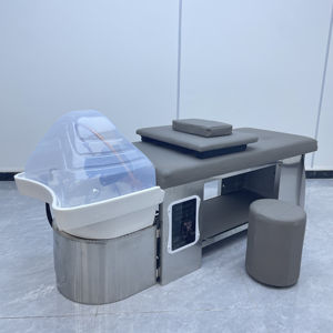 Cama de Champú Moderna de Lujo para Salón de Belleza, Masaje Tailandés, 3 Ajustes de Presión, Lavabo de Cerámica, Esponja de Alta Densidad, para Salón de Uñas <span class=keywords><strong>y</strong></span> <span class=keywords><strong>Hotel</strong></span> - Product Image 5