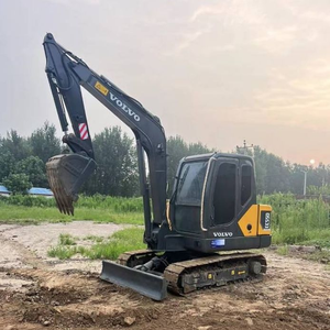 Excavadora de cadenas Volvo EC55D usada, miniexcavadora midi, modelo 2020, con certificación CE, motor y bomba, en venta para construcción - Product Image 1