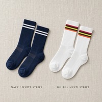 Chaussettes de cyclisme unisexes mi-mollet, absorbantes et respirantes, pour la course longue distance, les sports d'équipe, commande en gros
