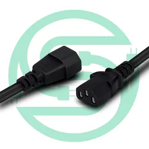 Manufacturer wholesale custom 1.5M C14 Plug to C13 extension power cord