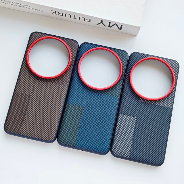Luxury Carbon Fiber Texture Matte PU Leather Back Cover Case for Xiaomi 13 14 15 17 Ultra / 17 Pro Max / 17 15 15S Pro / 17 15