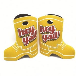Wholesale Neoprene Beer Bottle Can Cooler Bags Boot-Shaped <b>Shoes</b> and Cowboy Boot Stubby Holders - Product Image 6