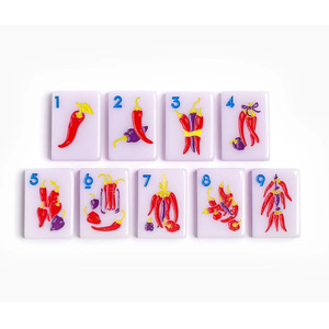 Custom 4-Layer American <b>Mahjong</b> Tiles 160 Acrylic Tiles with Elephant Print Design Foldable Modern Portable Luxury Gift Ideas - Product Image 5