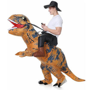 Costume de <span class=keywords><strong>dinosaure</strong></span> gonflable <span class=keywords><strong>T</strong></span>-<span class=keywords><strong>Rex</strong></span> pour jeu de rôle, mascotte de fête, avec souffleur, en polyester, unisexe, adulte, personnalisé, pour Halloween - Product Image 1