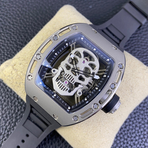 Montre mécanique pour homme tendance, édition limitée de luxe 052, tourbillon en forme de baril à vin, creuse et élégante - Product Image 3