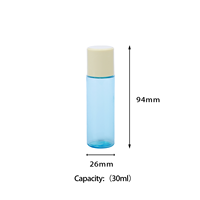 Bouteilles cylindriques vides en PETG de 30 ml pour crème pour le visage et crème pour les yeux - Emballage cosmétique personnalisé OEM/ODM avec bouchon à vis