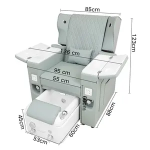 معدات صالون تجميل عصري كرسي مساج و مانيكير كرسي سبا للقدم أريكة باديكير
