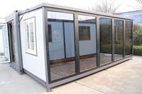 Maison mobile Suihe Tiny 0206, maison modulaire portable avec mur en verre