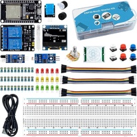 Kit de démarrage carte de développement ESP32 en stock avec WiFi, pour plateau de prototypage 830 points, capteurs, module relais, écran OLED – Kit électronique DIY