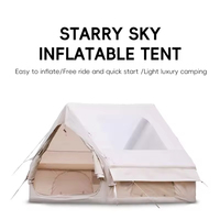Tente Maison Gonflable Automatique Épaisse en Oxford Imperméable Quatre Saisons, Une Chambre, Abri Portable Chaud pour Nuit en Plein Air - Grande Vente