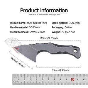 Cuchillo Táctico Personalizable para Supervivencia en la Naturaleza, con Soporte OEM - Product Image 3