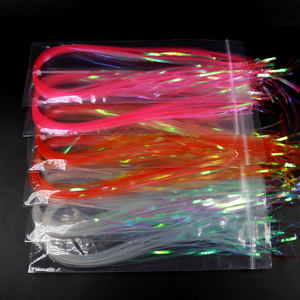 Venta al por mayor 2mm Flashabou Holograpic de Flash oropel para Stonefly <span class=keywords><strong>Ninfa</strong></span> Streamer Trolling señuelos volar atar materiales - Product Image 5