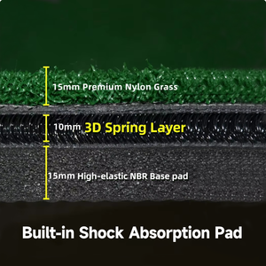 Tấm thảm tập luyện đánh gôn chất lượng cao 5x5ft, cỏ nhân tạo nylon kép - Product Image 5
