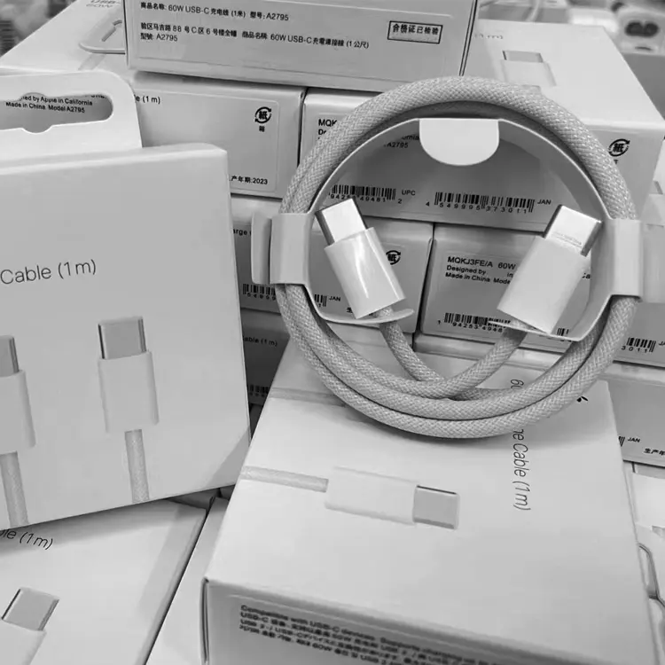Voor Apple Iphone 13 14 15 Max Pro Datakabel Usb-C Naar Type-C Kabel Gevlochten Snelladen Datakabel USB-C Data Groothandel