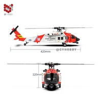 CYHOBBY US-Helicóptero Hawk de 8 vías, GPS inteligente, Radio Control, simula el helicóptero sin alerones