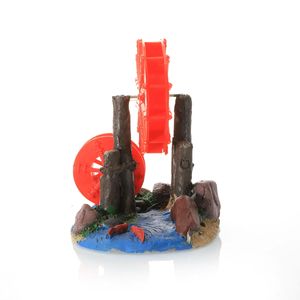 Decoración <span class=keywords><strong>para</strong></span> Pecera, Molino de Viento con Engranajes, Bomba de Oxígeno, Adorno Decorativo <span class=keywords><strong>para</strong></span> Acuarios Grandes y Pequeños, Peces y Camarones - Product Image 4