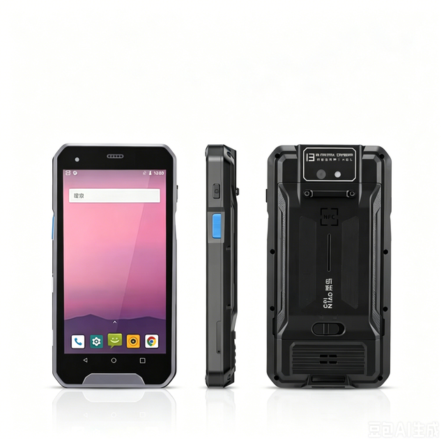 SHUNQI 5100mAh Removable Battery Rugged PDA 5 Inch Industrial Android Handheld 1D 2D Barcode Scanner 4G WiFi Data Terminal