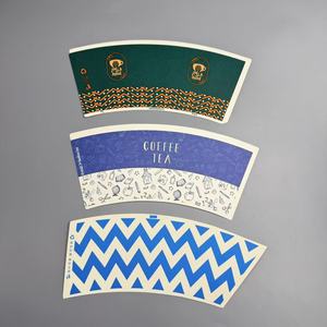 พัดกระดาษเคลือบ PE พิมพ์ลายแบบกำหนดเองสำหรับแก้วกาแฟ - Product Image 6