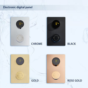 Vanne de contrôle <span class=keywords><strong>thermostatique</strong></span> constante pour salle de bain moderne Vanne de mélange pour système de douche numérique à 2 fonctions avec <span class=keywords><strong>cartouche</strong></span> en céramique et laiton - Product Image 4