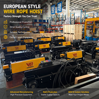 Palans électriques Vohoboo de type européen à poutre simple ou double, nouvelle génération, 3T, 5T, 10T, 20 tonnes, pour ponts roulants et grues aériennes