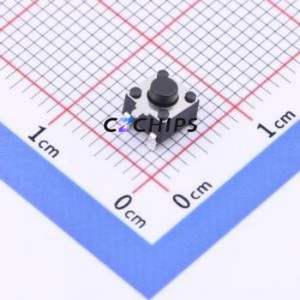GT-TC072A-H038-L1 Tactile Switch SMD-3P,4.5x4.5mm Switch Single Pole Single Throw Round Button 1.6N Horizontal Mount - Product Image 1