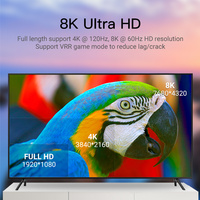 Câble HDMI en fibre optique blindée à verrouillage par vis 8K/60Hz, câble HDMI actif en fibre optique robuste 8K