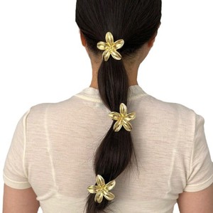 Meilleures ventes : Élastiques à cheveux vintage plaqués or, réglables, avec motif floral en alliage, pour <span class=keywords><strong>queue</strong></span> <span class=keywords><strong>de</strong></span> <span class=keywords><strong>cheval</strong></span> haute, pour femmes - Product Image 6