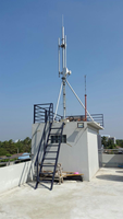 Tour d'acier tubulaire de poteau d'antenne de télécommunication/telecom/GSM de tour autoportante de monopole
