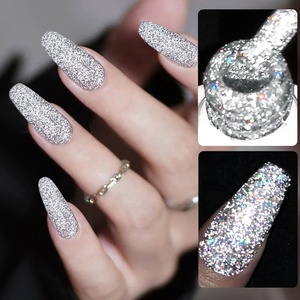 BORN PRETTY-Esmalte de <span class=keywords><strong>Gel</strong></span> para Uñas, Esmalte de <span class=keywords><strong>Gel</strong></span> Reflectante con Purpurina Dorada Champagne, Barniz Semipermanente UV para Arte de Uñas, 10ml - Product Image 3