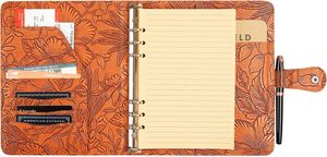 Notebook Stationery Loose <strong>Leaf</strong> <strong>Book</strong> A5 PU Cover 100 Sheets Business Manager Folder Creative Zipper Bag Office Meeting Minutes - Product Image 5