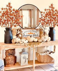Prix de gros – Nouveauté : Feuilles d'érable artificielles aux couleurs d'automne pour la décoration intérieure ou les mariages - Product Image 4