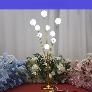 L-051 Ornamenti Luminosi in Ferro, Sfera Luminosa, Segnaposto per Alberi da Frutto, Centrotavola, Lampada Elettroplaccata per Passaggi Pedonali per Matrimoni - Product Image 1
