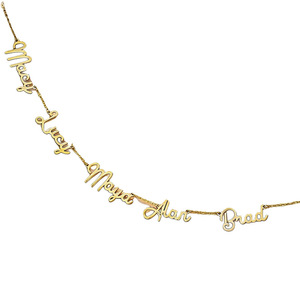 Collier personnalisé en acier inoxydable avec nom, pendentif lettre personnalisé en or, argent ou or rose, bijoux à la mode - Product Image 5