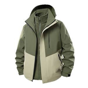 <span class=keywords><strong>เสื้อ</strong></span>ผ้าสำหรับปีนเขาแบบสามในหนึ่งสำหรับผู้ชายและผู้หญิง กันลม กันน้ำ พร้อมซับในขนแกะแบบถอดได้ สำหรับกิจกรรมกลางแจ้ง แบบฮาร์ดเชลล์/ฮาร์ดเชลล์ - Product Image 4