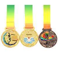 Vente en gros, créez votre propre médaille de sport en métal, médailles vierges personnalisées pour toute compétition, Marathon, Football, basket-ball, trophée