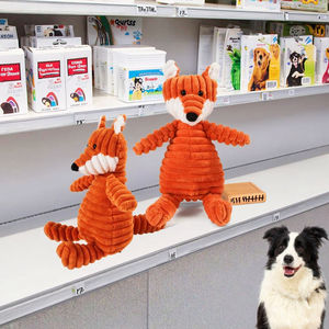 Özel yumuşak ve dayanıklı pamuk doldurulmuş hayvanlar-fil ayı kurt tavşan domuz tilki köpek oyuncaklar gıcırtılı evcil hayvan için peluş oyuncaklar - Product Image 1