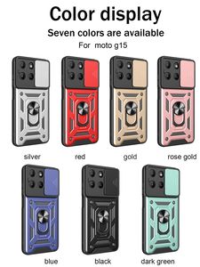 A prueba de golpes con soporte de anillo, funda trasera, funda protectora para teléfono móvil para Motorola <span class=keywords><strong>Moto</strong></span> G15 G05 G54 G85 - Product Image 6