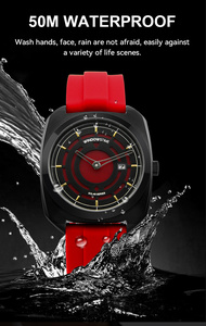 Reloj de Cuarzo de Lujo para Hombre, Marca Privada OEM ODM, Logotipo Personalizado, Correa de Silicona, Caja de Acero Inoxidable, Diseño Simple, MOQ Bajo - Product Image 3