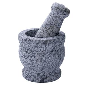 Mortier et pilon en pierre de granit, outil durable pour herbes et épices, plusieurs tailles disponibles - Product Image 2