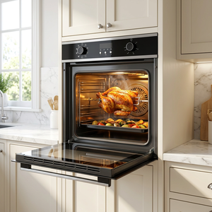Forno Elettrico da Incasso Cavallo 60cm, 71L, Classe Energetica A, Convezione, 9 Funzioni, Multifunzione, Acciaio Inossidabile, per Uso Domestico - Product Image 5