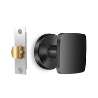 Serrure de porte dissimulée en alliage de zinc, carrée ou ronde, silencieuse, à montage caché, pour chambre à coucher