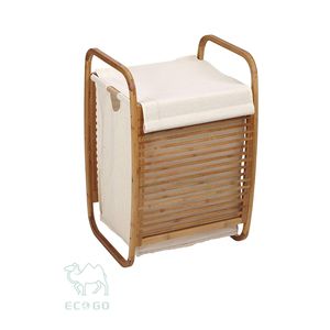 Corbeille à linge sale grande capacité, facile à transporter, solution de rangement pour la salle de bain - Product Image 5